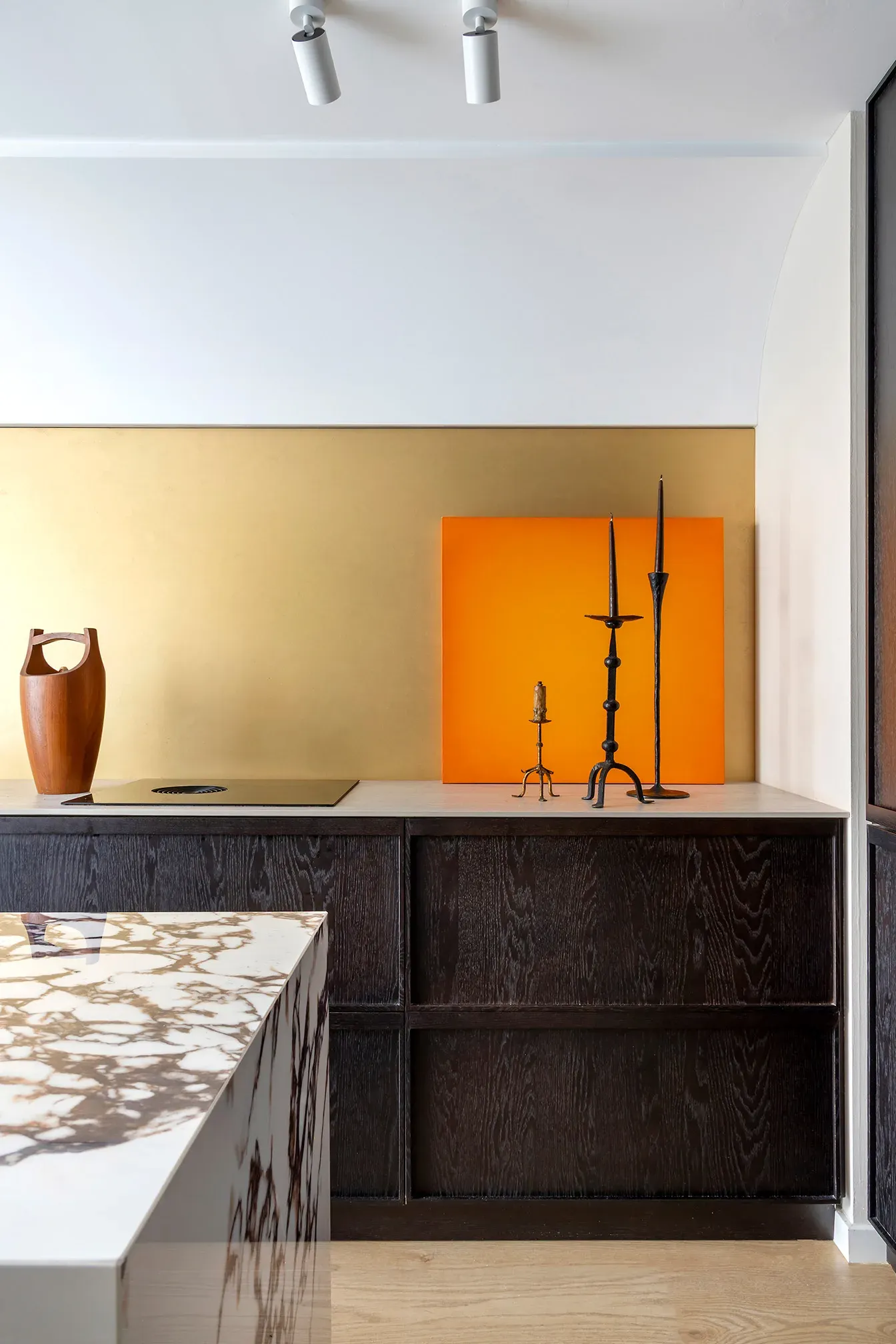 Cocina en roble wengue